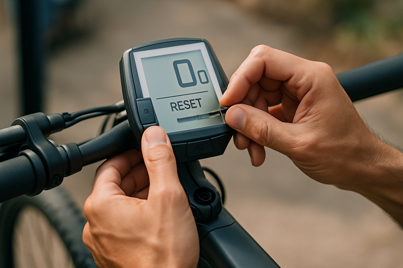 how to reset ebike display