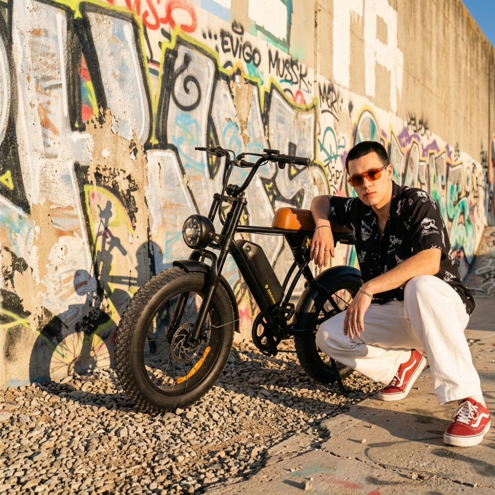 CycRun Vintage Moped Ebike