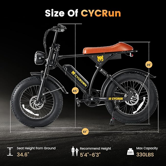 CycRun Vintage Moped Ebike