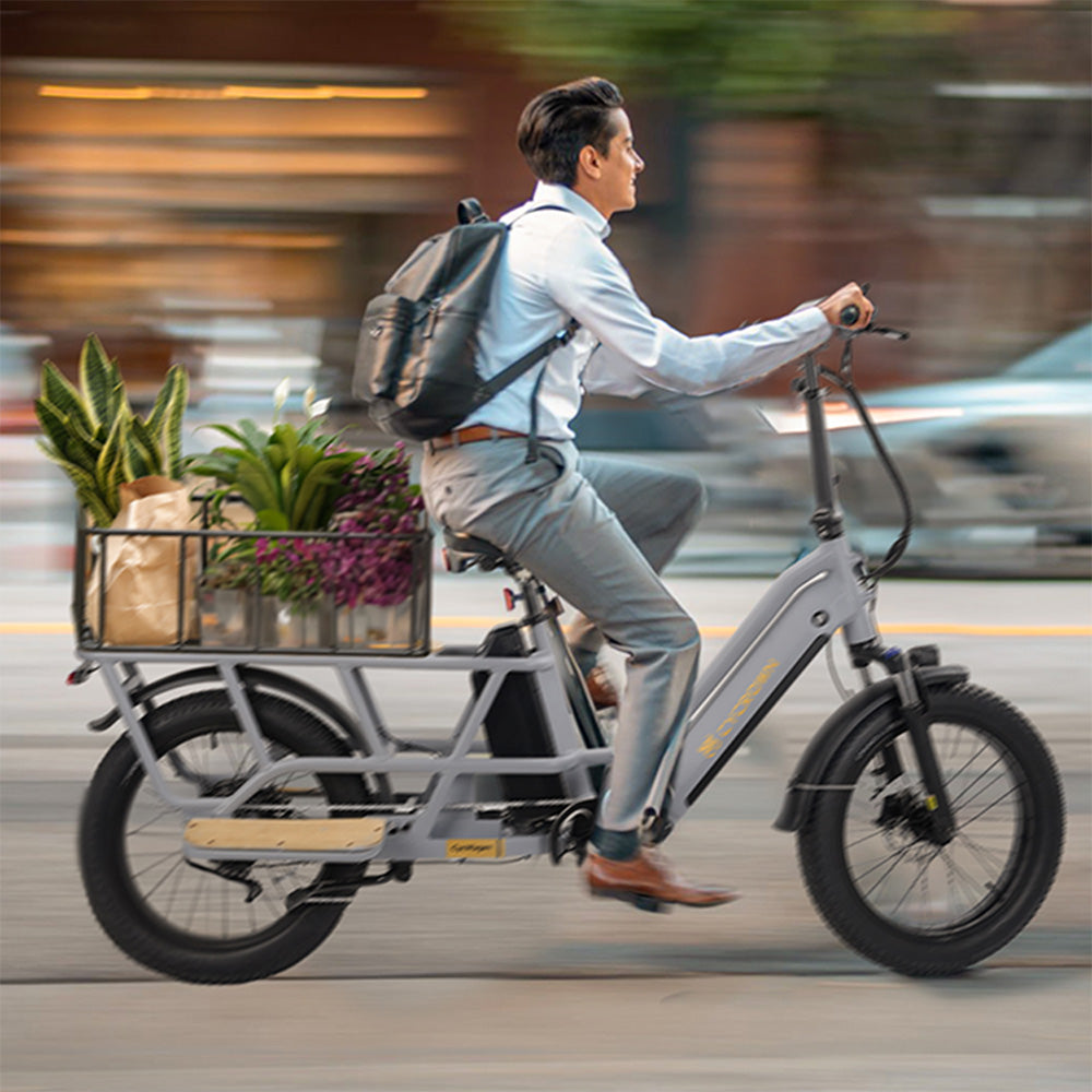 CycWagen Dual Battery Longtail Cargo Ebike