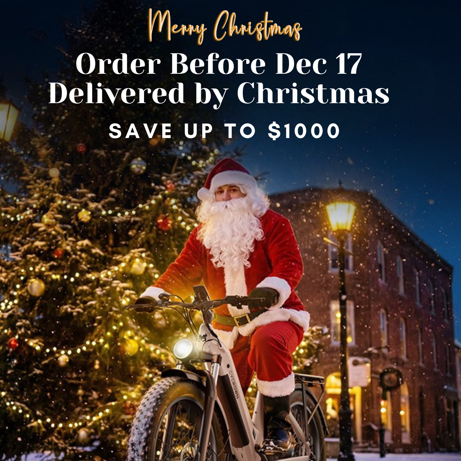 Order Before Dec 17 — Get Your CYCROWN Delivered by Christmas