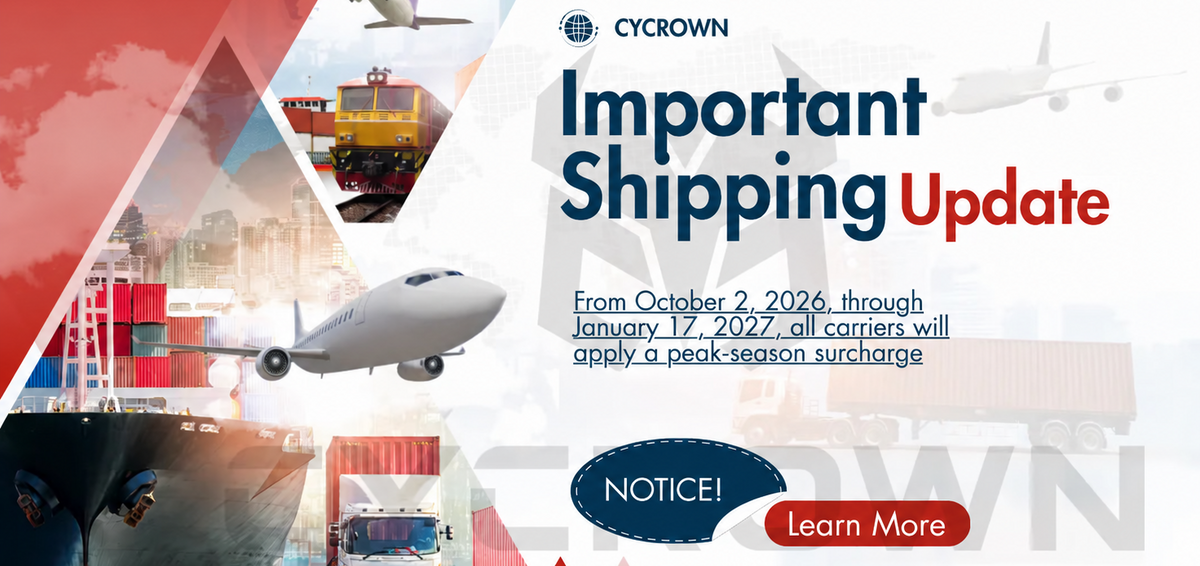 CYCROWN 2026 Holiday Shipping Update: We're Covering Part of the Cost