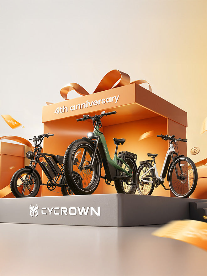 Electric Bikes & Ebikes for Every Ride | Fat Tire E-Bikes, Moped-Style, Commuter E-Bikes & All-Terrain Models | CYCROWN Electric Bikes & Ebikes for Every Ride | Fat Tire E-Bikes, Moped-Style, Commuter E-Bikes & All-Terrain Models | CYCROWN
