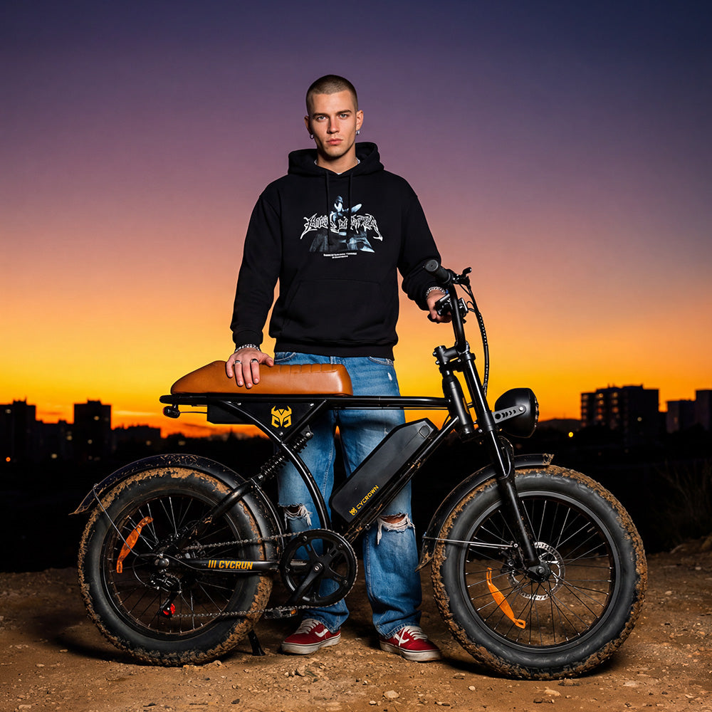 CycRun 2.0 Vintage Moped Ebike