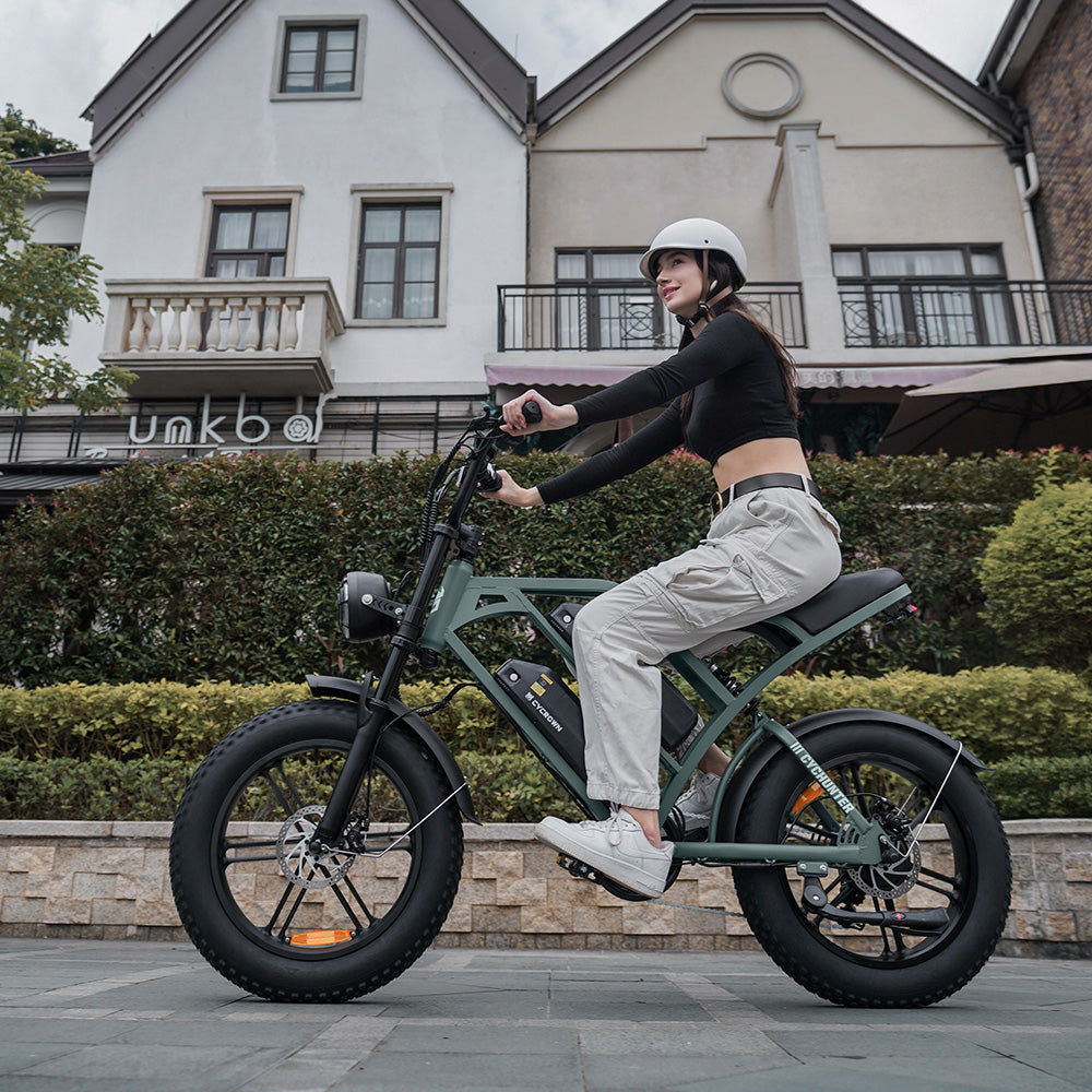CycHunter Moped-Style Electric Bike