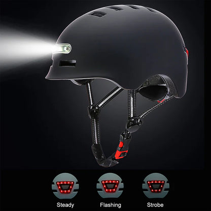 Dual-Light LED Cycling Helmet
