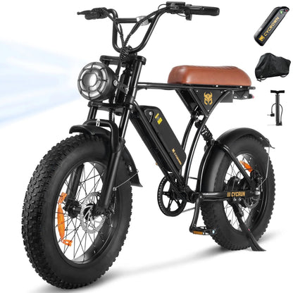 CycRun Vintage Moped E-Bike