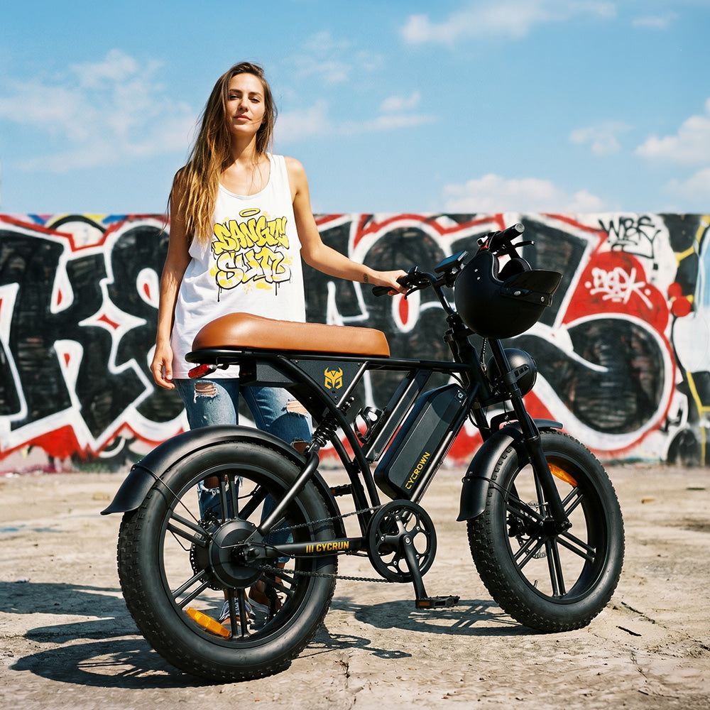 CycRun 2.0 Vintage Moped Ebike